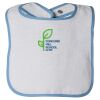 Infant Contrast Trim Terry Bib Thumbnail