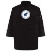 Ten Pearl Button Black Chef Coat Thumbnail