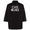 Ten Pearl Button Black Chef Coat Thumbnail