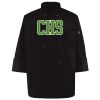 Ten Pearl Button Black Chef Coat Thumbnail