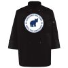 Ten Pearl Button Black Chef Coat Thumbnail